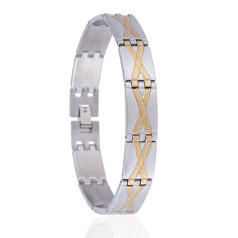 BRACELET STAINLESS STEEL Color Silver &amp; Gold