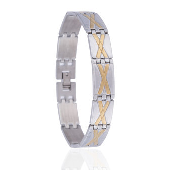 STAINLESS STEEL BRACELET STAINLESS STEEL Color Silver &amp; Gold