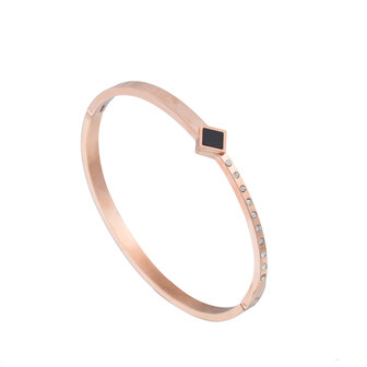 ARMBAND STAINLESS STEEL Kleur Ros&eacute; Goud