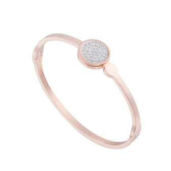 ARMBAND STAINLESS STEEL Kleur  Ros&eacute; Goud