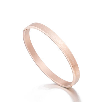 ARMBAND STAINLESS STEEL Kleur Ros&eacute; Goud