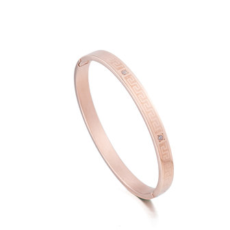 ARMBAND STAINLESS STEEL Kleur Ros&eacute; Goud