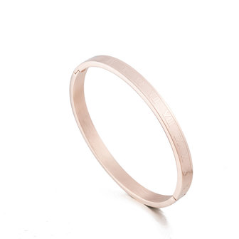 ARMBAND STAINLESS STEEL Kleur Ros&eacute; Goud