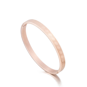 ARMBAND STAINLESS STEEL Kleur Ros&eacute; Goud