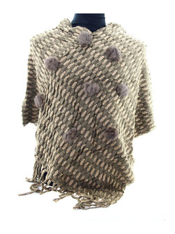 Dark Taupe poncho