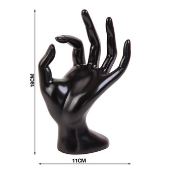 Displays Hand Marble look Black