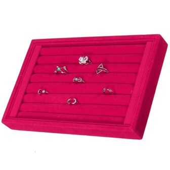 Display Ringen Fluweel 23x14.5cm