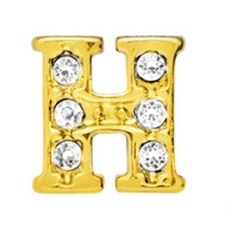 10 Stuks Floating Charm letter H