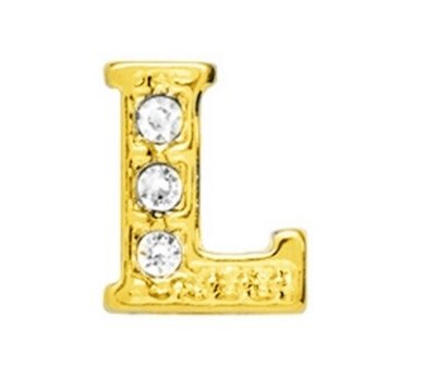  10 Pieces Floating Charm letter L