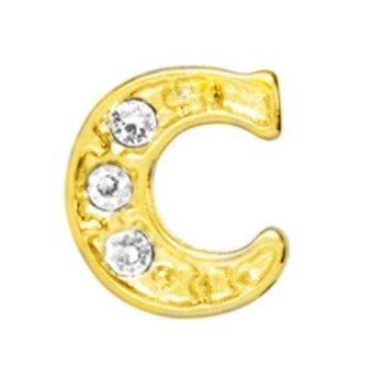 10 Stuks Floating Charm letter C