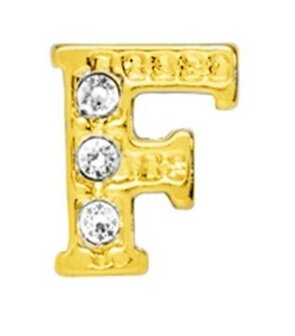 10 Stuks Floating Charm letter F