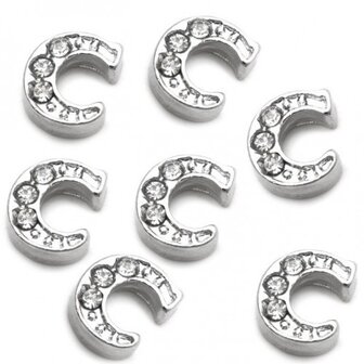 10 pieces Floating Charm letter C