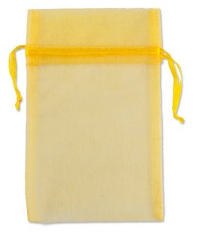Organza bags Yellow 18x15 cm Pack of 100 pieces