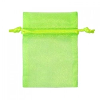 Organza bags Lime Green 18x15 cm Pack of 100 pieces