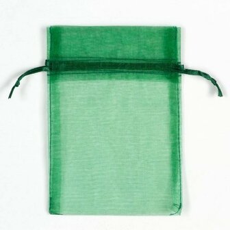 Organza zakjes Groen 18x15 cm Pak van 100 Stuks