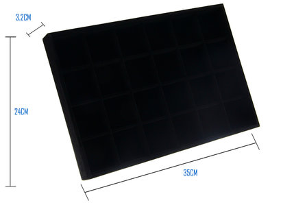 Box Display Velvet 24 Vaks