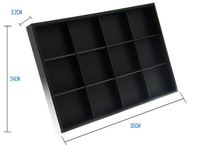 Vak Display Lederlook 12 Vaks