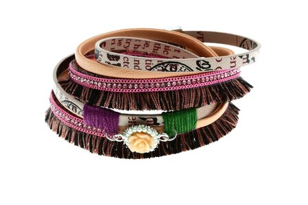 Lederen Ibiza Armband 