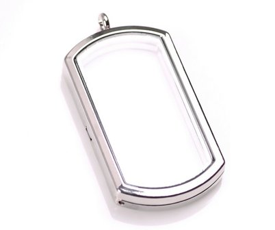 10 STUKS SILVER MEMORY LOCKET DRIJVENDE MEDAILLON 50mm