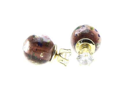 Drop Earrings Brown