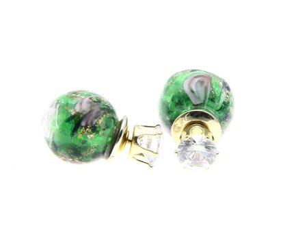 Drop Earrings Green