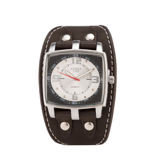 Leren Horloge - Dikke Band - 5cm Breed - Bruin