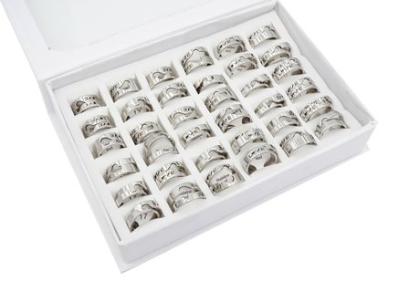 36 Stainless Steel Rings 