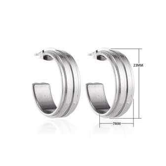 Creoles Stainless Steel Earrings