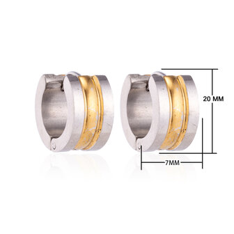 Creolen RVS Oorringen Roestvrij Staal - Zilver &amp; Goud