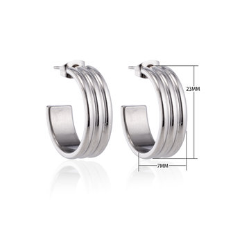 Creoles Stainless Steel Earrings