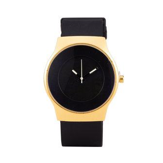 Quartz Horloge (35mm) - Zwart &amp; Goud