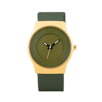 Quartz Horloge (35mm) - Groen &amp; Goud