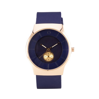 Quartz Horloge (35mm) - Blauw &amp; Goud