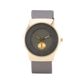 Quartz Horloge (35mm) - Grijs &amp; Goud