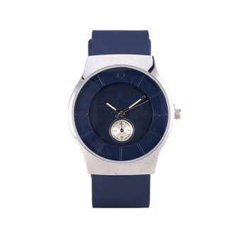 Quartz Horloge - Blauw &amp; Zilver