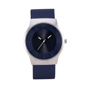 Quartz Horloge - Blauw &amp; Zilver