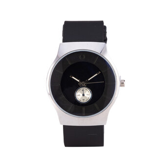 Quartz Watch - Black &amp; Silver