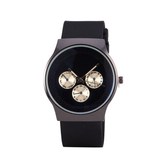 Quartz Horloge - Zwart &amp; Goud