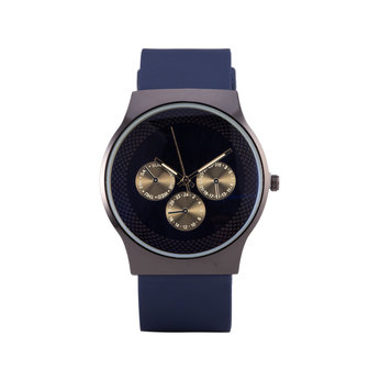 Quartz Horloge - Zwart &amp; Blauw