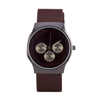 Quartz Horloge - Zwart &amp; Bruin
