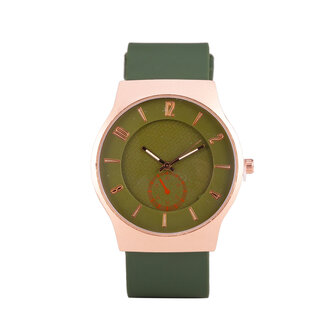 Quartz Horloge - Groen &amp; Ros&eacute;