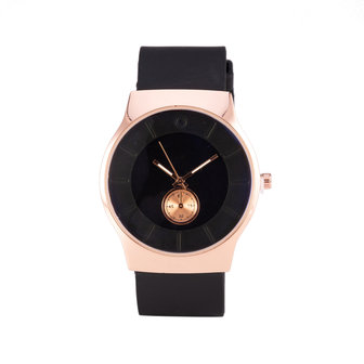 Quartz Horloge - Zwart &amp; Ros&eacute;