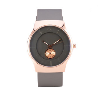 Quartz Watch - Grijs &amp; Ros&eacute;