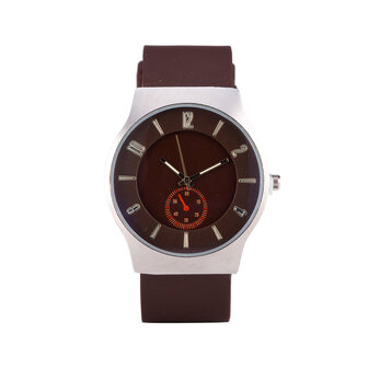 Quartz Horloge - Brown &amp; Zilver