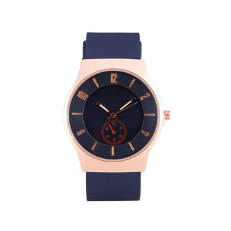 Quartz Watch - Blauw &amp; Ros&eacute;