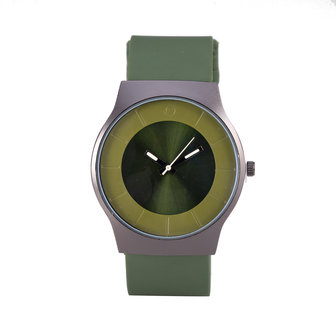 Quartz Horloge - Groen &amp; Zwart