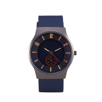 Quartz Horloge - Blauw &amp; Zwart