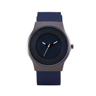 Quartz Horloge - Blauw &amp; Zwart