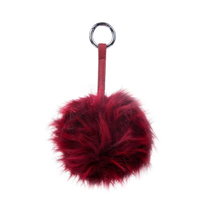 TAS-SLEUTELHANGER PLUIZENBOL ROOD