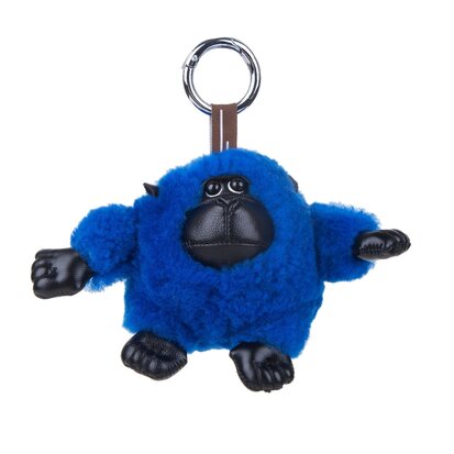 Sleutelhanger / Tashanger Baby Gorilla 15 cm Groot - Blauw